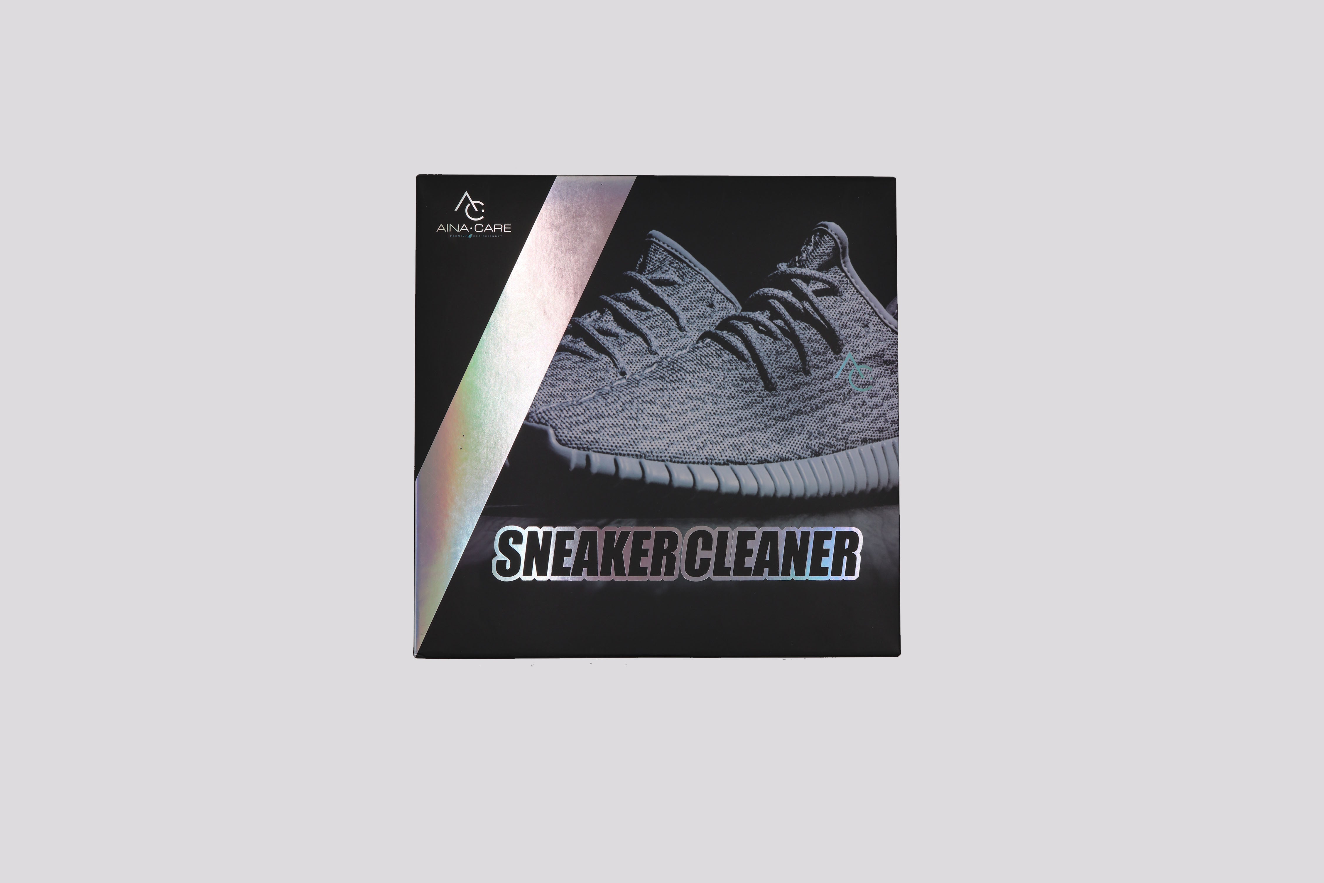 Front view of the Signature Premium Sneakers Kit showing an image of tennis shoes and the label.